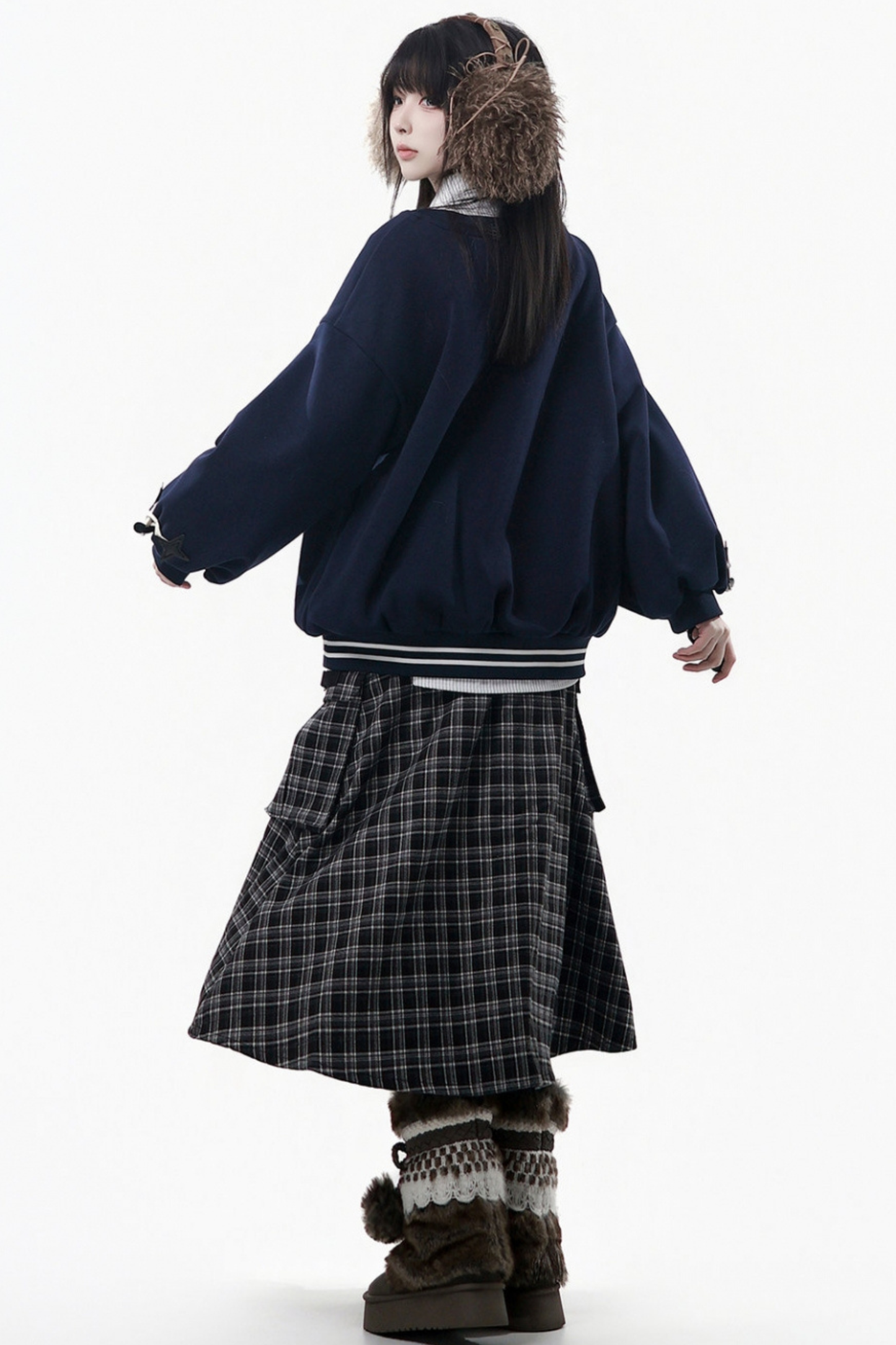 クリスマスフードコート+シャツ+スウェット+ロングスカート+パンツ