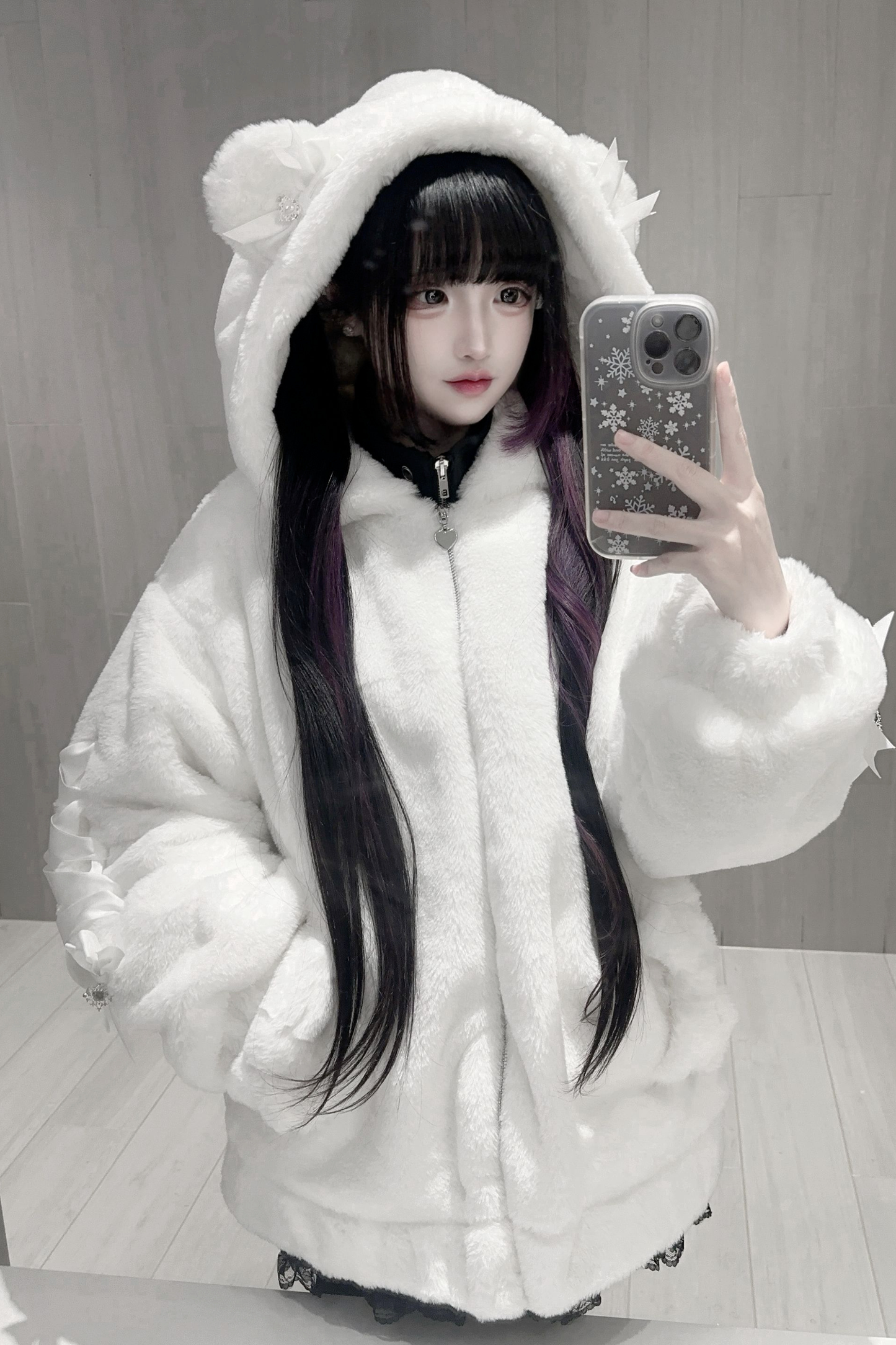 べアイヤーレースアップファーコート