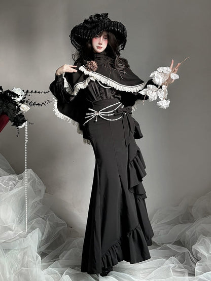 【12月23日予約締切】トワイライトレインロマンティックフリルシャツ