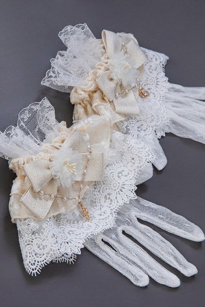 【9月10日予約締切】Red/Platinum Gold Rococo Fantasy Puff Sleeve Ribbon Tiered Princess Lolita Dress Bridal＋Full set[Op Dress + Feather Hat + Choker + Back Ribbon Train + Lace Gloves]