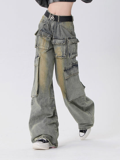 Osh cargo denim pants