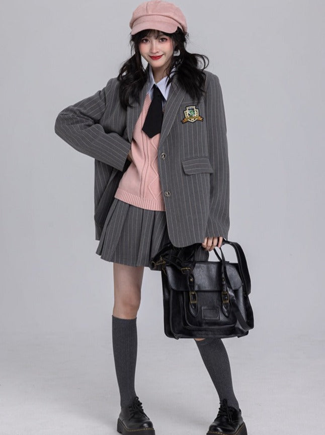 Embrell College Style Jacket + Skirt