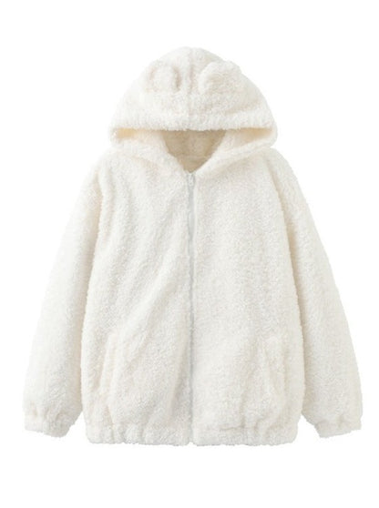 Lamb Wool Bear Fur Coat