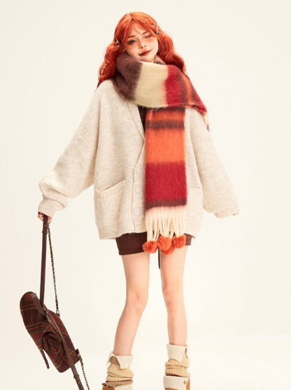 Hot Girl Pleated Slim Long and Short Style Knit Hooded Dress