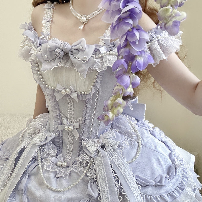 [Order Deadline: October 3] Pearl Rose Ballet Style Pure Elegant Dress