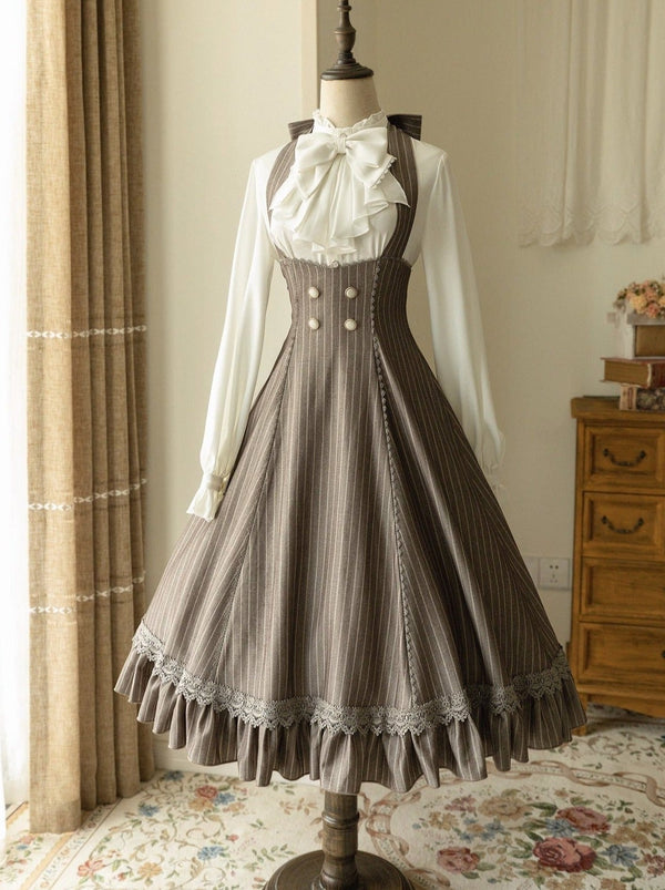 ビックリボンブラウス＋レトロサススカート