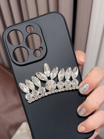 The Queen Corian Rich Crown Rhinestone Phone Case