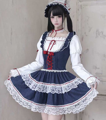 Snow White Snow White Juliet Sleeve Dress + Accessories