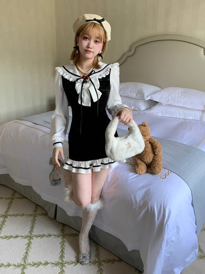 Sailor Frill Ribbon Dress