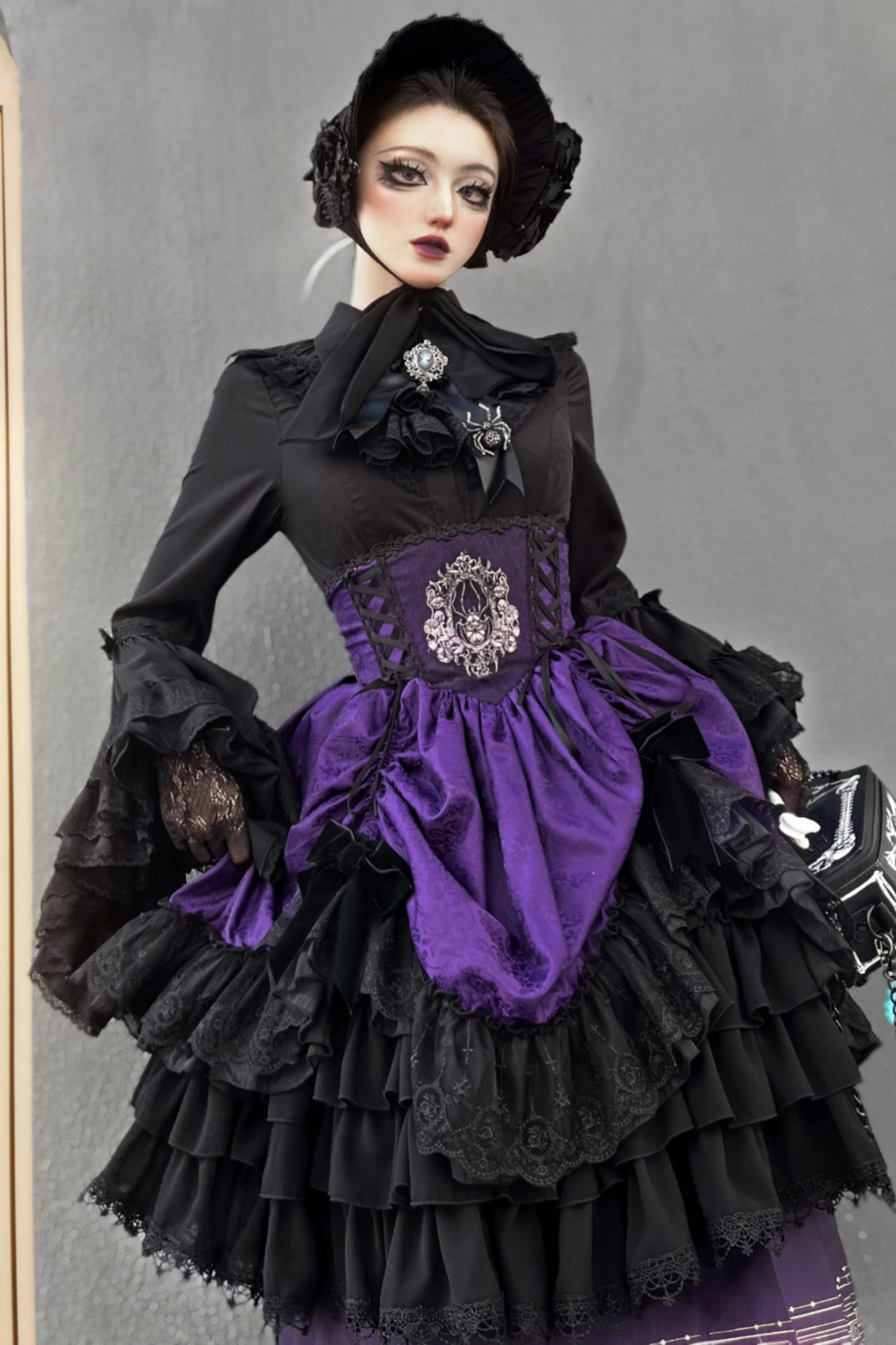 Moon River Gothic Skirt + Cape + Top + Bow