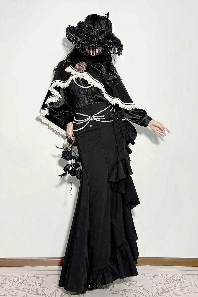 【12月23日予約締切】トワイライトレインロマンティックフリルマーメイドスカート