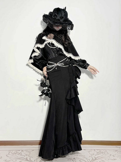 【12月23日予約締切】トワイライトレインロマンティックフリルシャツ