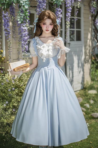 【4月14日予約締切】ホワイトフリルパフスリーブロリータシャツ