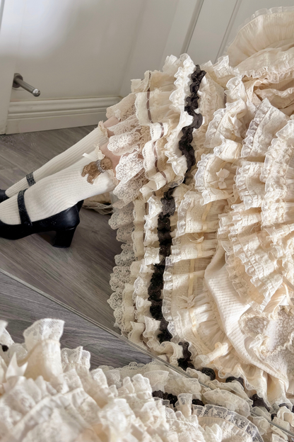 Briana Bear Print Dream Doll Lolita Dress + JSK + Skirt + Shirt + Petticoat