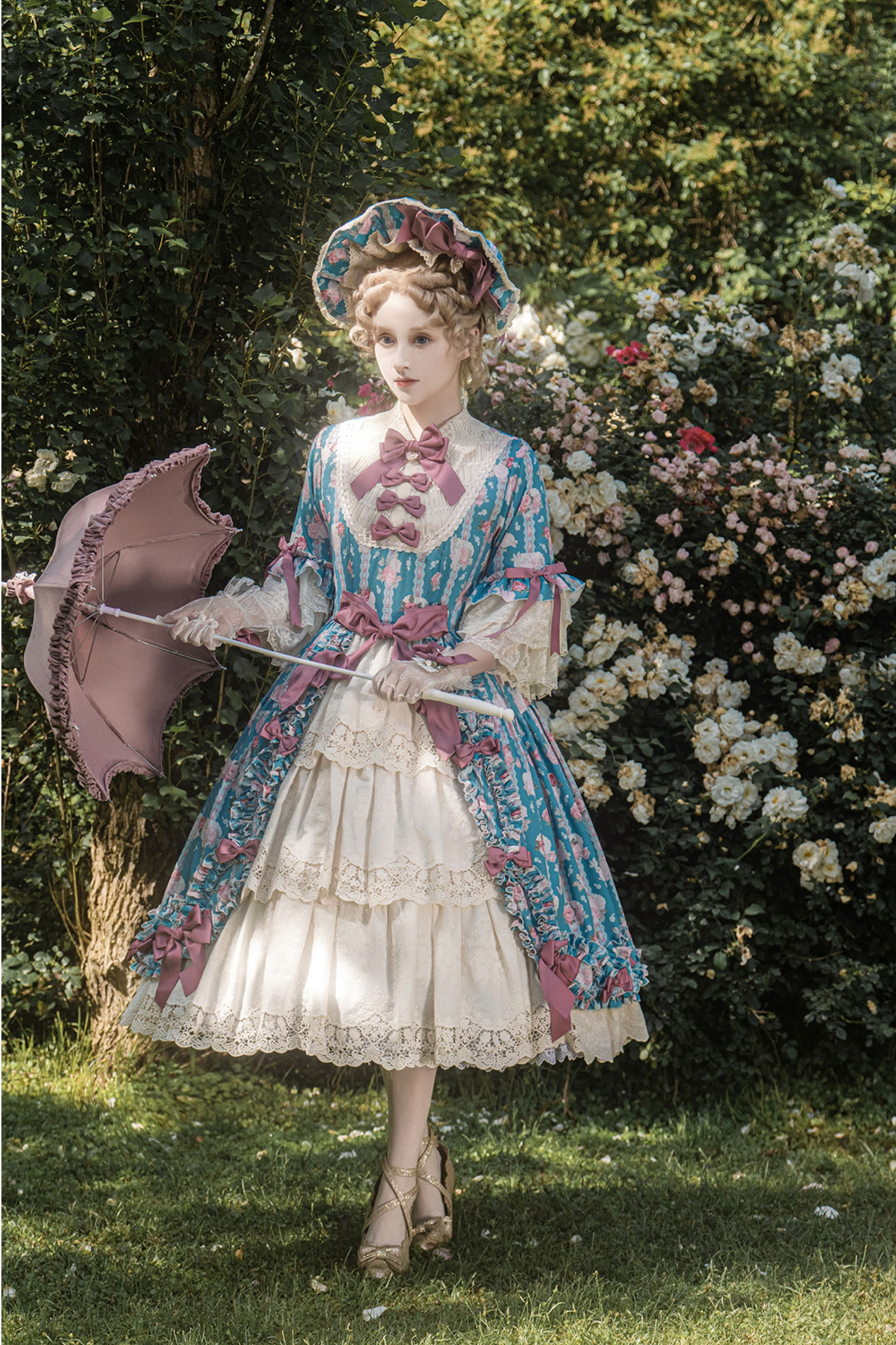 エレガントプリンセススリーブロリータドレス