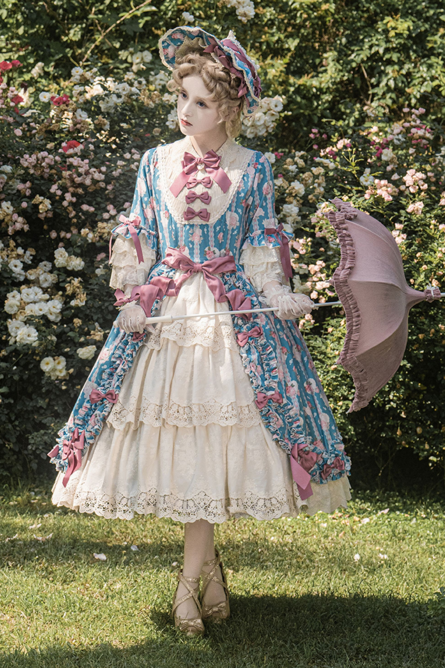 エレガントプリンセススリーブロリータドレス