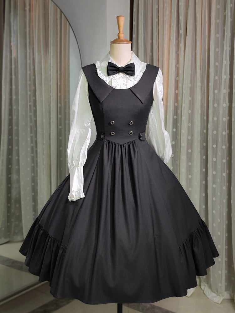 【12月9日予約締切】スプリットカラーエレガントバックレースアップドレス