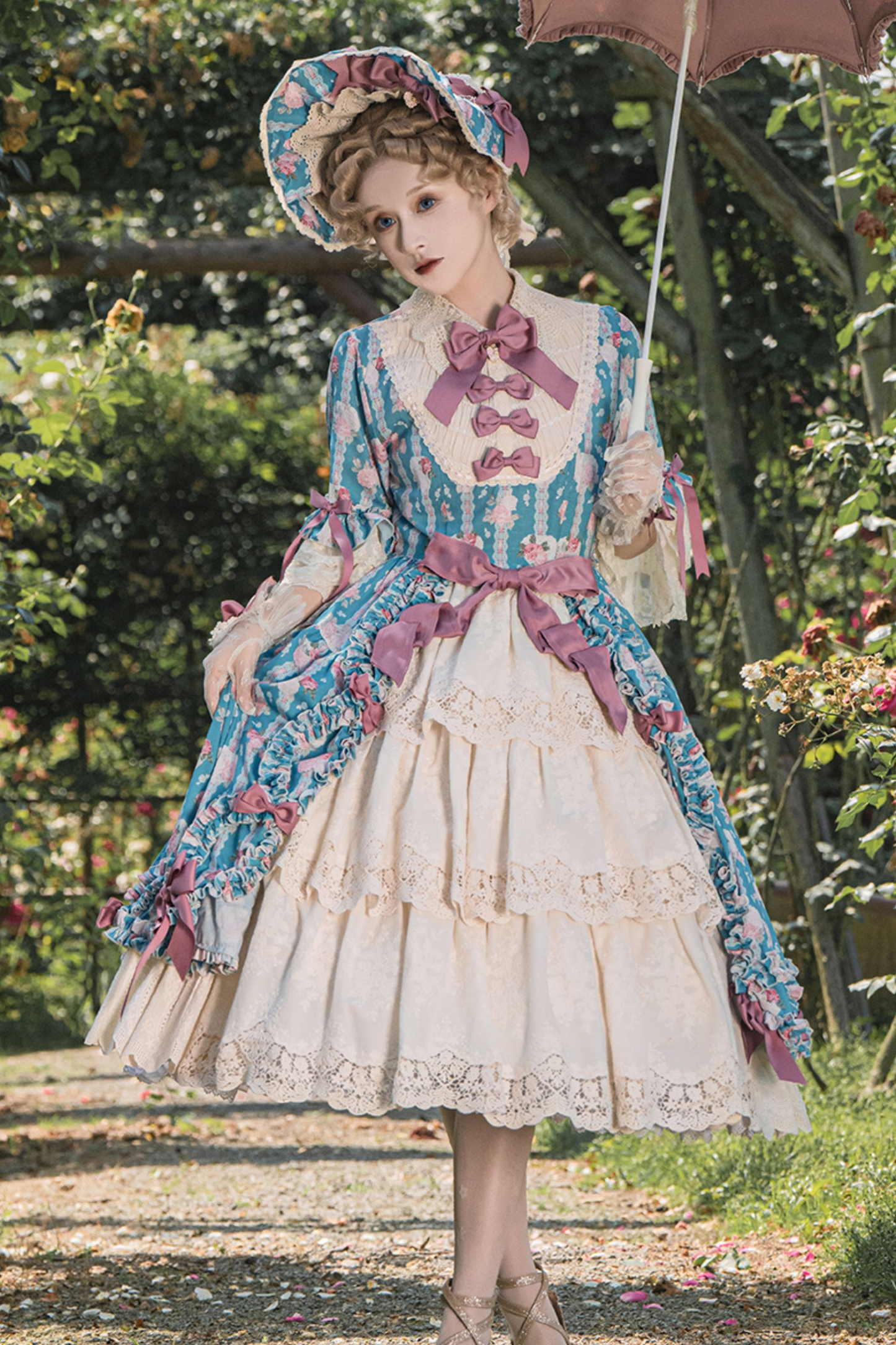 エレガントプリンセススリーブロリータドレス