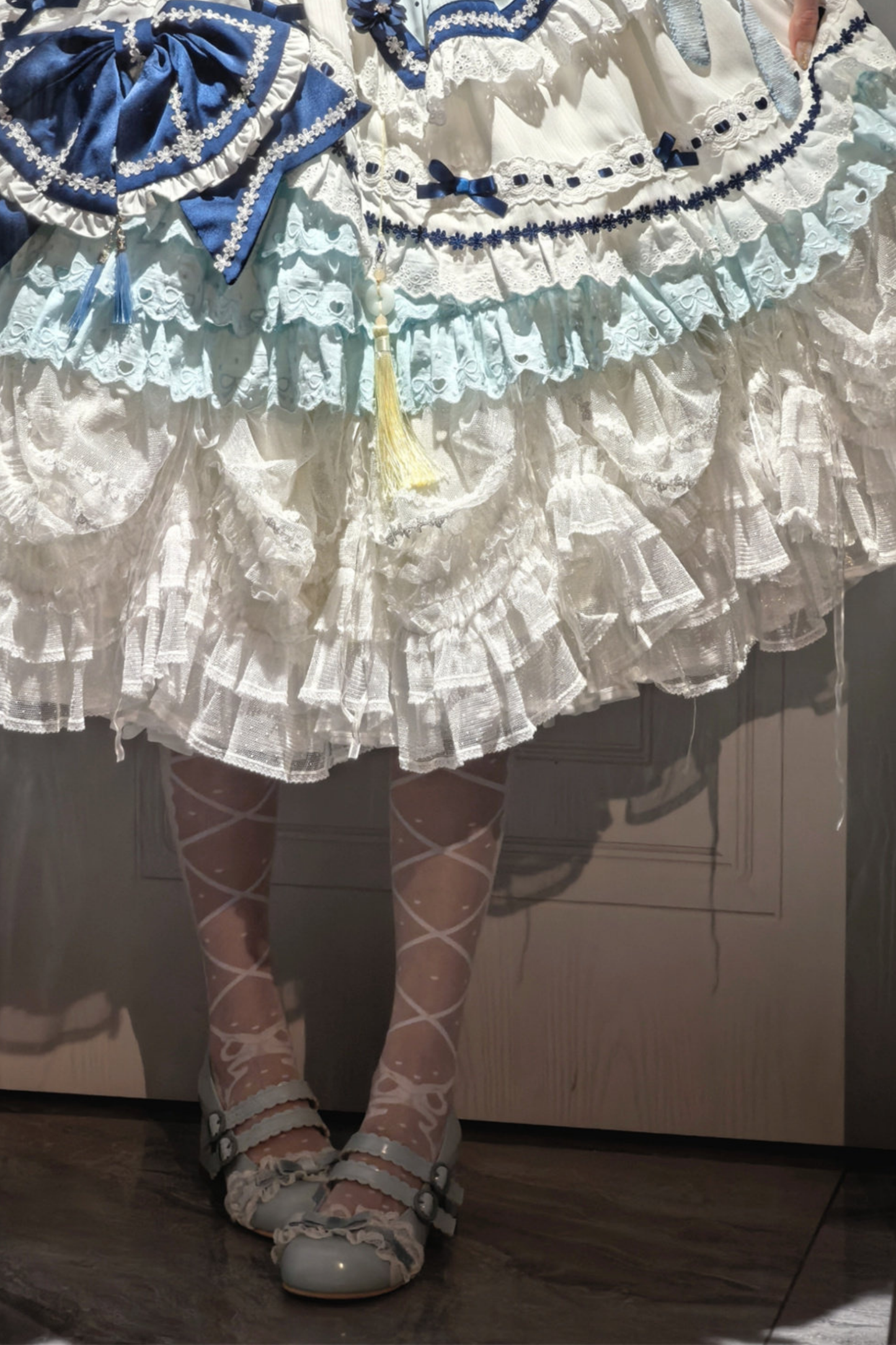 [3월 18일 예약마감] 차이나 드림 원피스 + 점퍼 스커트 + 소매 + 레그 워머 + 머리띠 + 칼라 + 클립 + 리본 + 공주 소매