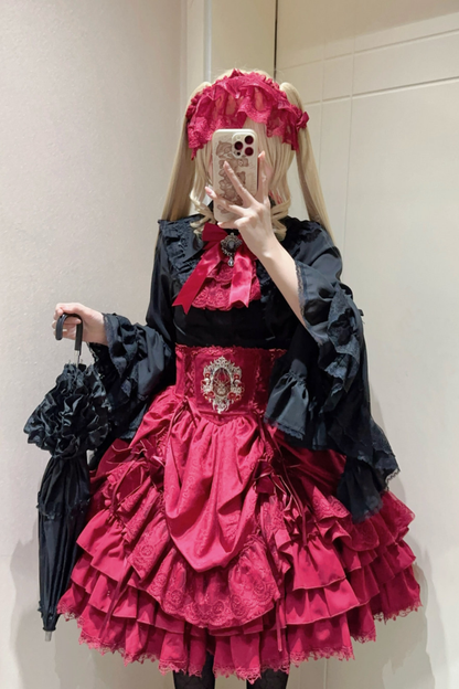 Moon River Gothic Skirt + Cape + Top + Bow