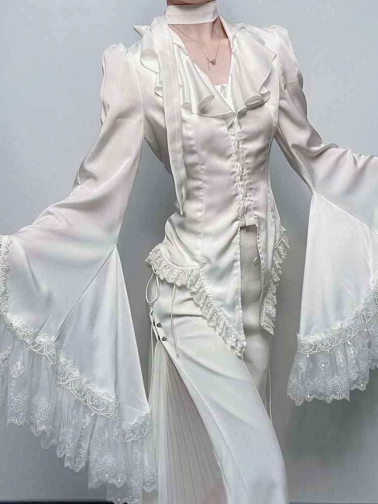 【12月20日予約締切】バタフライシャドースタンドカラーゴシックエレガントプリンスシャツ