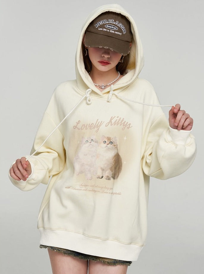 Fairy Cat Over Hood Hooded Hoodie