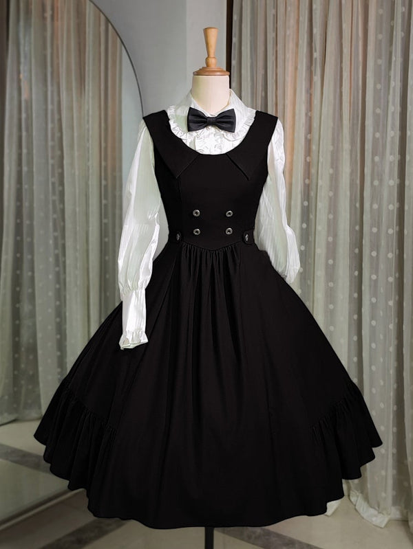 【12月9日予約締切】スプリットカラーエレガントバックレースアップドレス