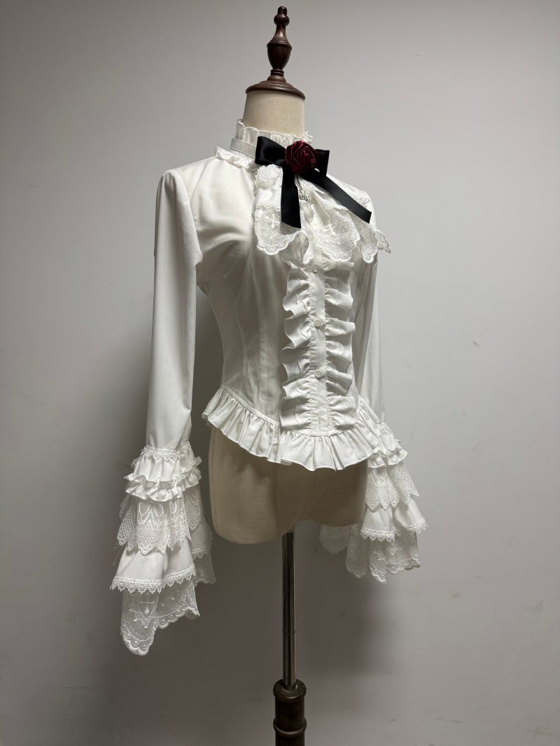 【12月26日予約締切】ブラッドムーンローズラッフルシャツ＋ゴージャスコルセットスカート＋ボレロジャケット＋ヘアバンド