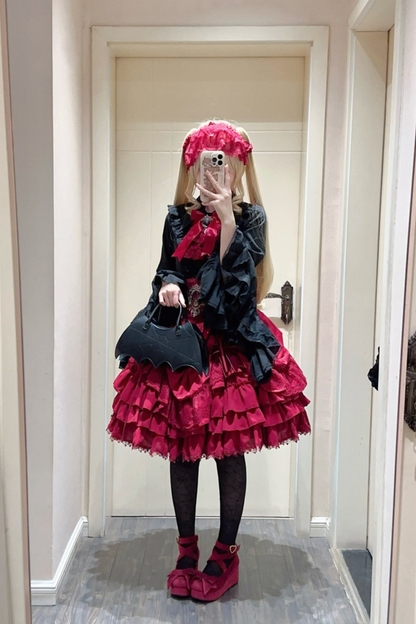 Moon River Gothic Skirt + Cape + Top + Bow