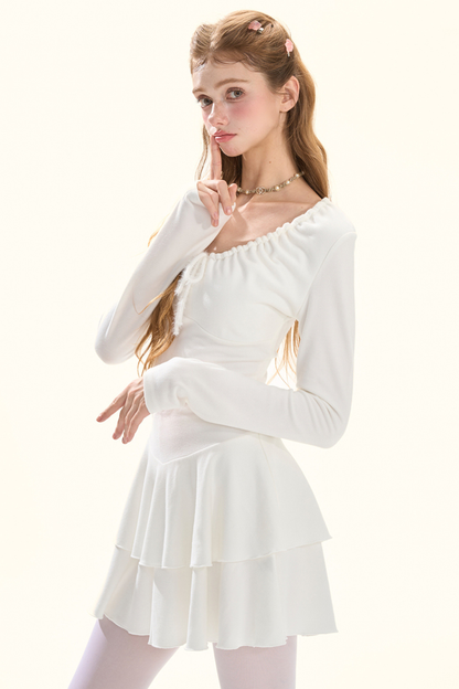 シャーリングドレープピュアドレス