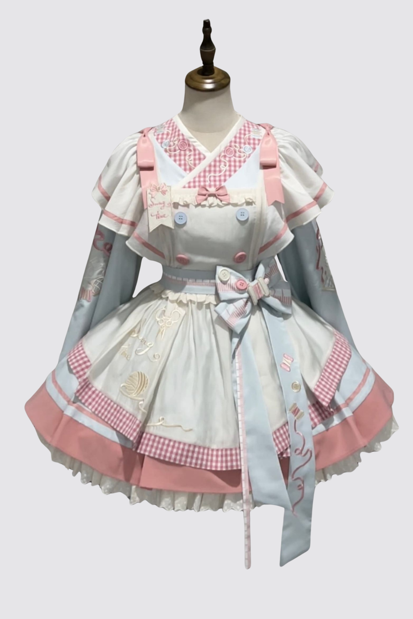 【12月6日予約締切】チャイナロリータエンブロイダリーメイドドレスセット＋ボンネット