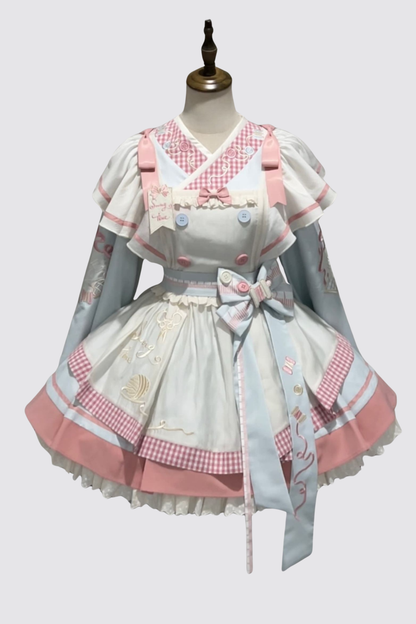 【12月6日予約締切】チャイナロリータエンブロイダリーメイドドレスセット＋ボンネット