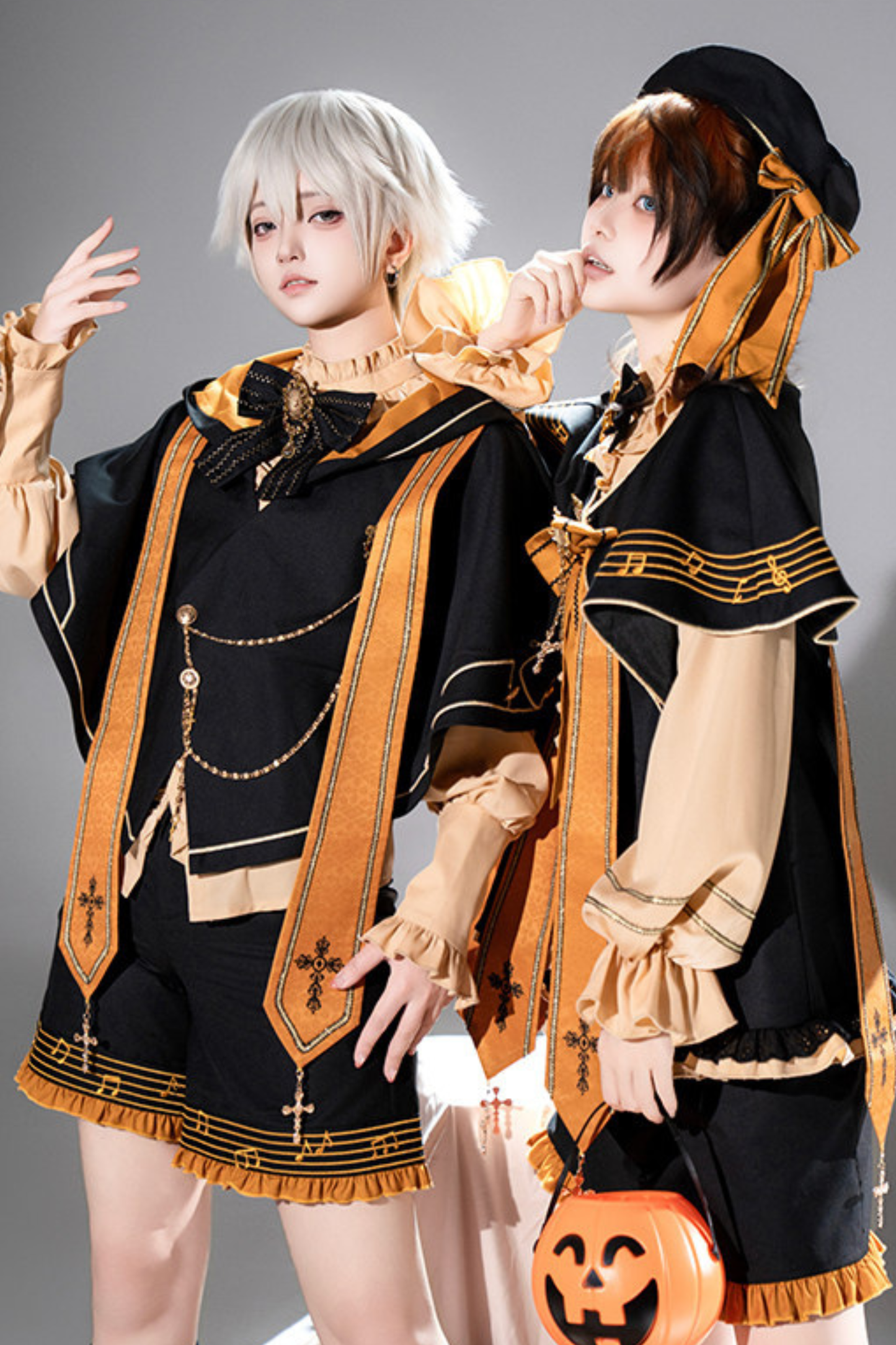 Pumpkin Hood Prince Lolita Set + Beret