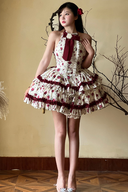 ロマンティックスイートロマンローズドレス+ヘアアクセサリー