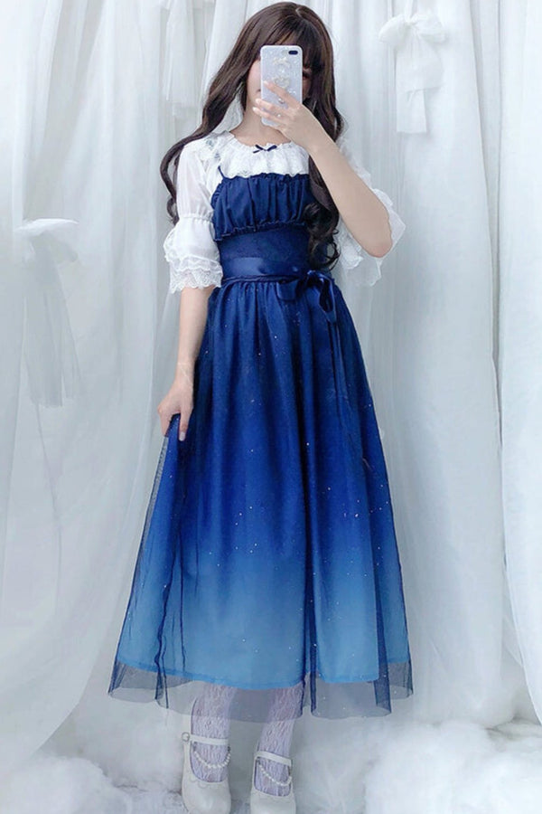 フェアリーロリータスターリースカイドレスセットアップ