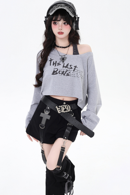 オフショルダークールツーピーストップス