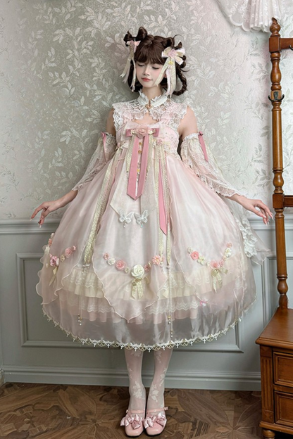 Fairy Floral China Tulle Ribbon Dress