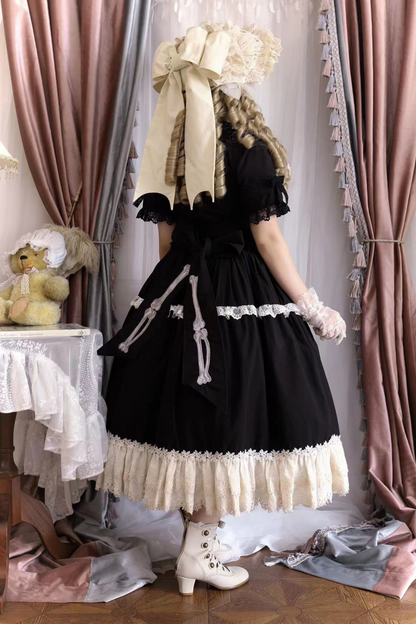 スペルコレクションルームステッチフェイクツーピースドレス