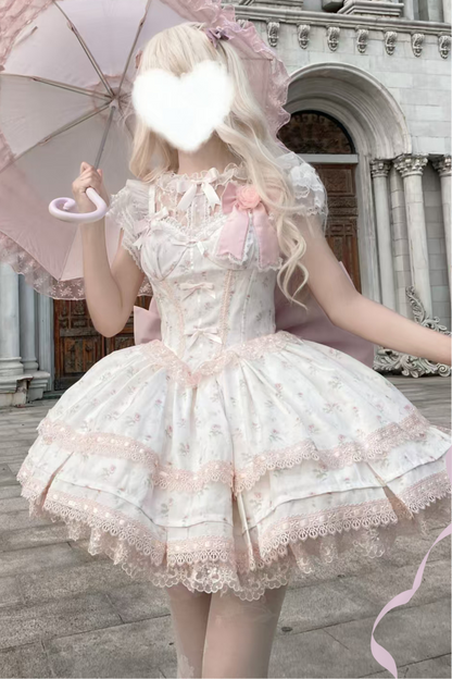 ローズスイートピュアプリンセスドレス+シアーインナー