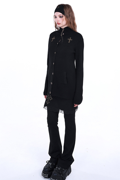 ゴシックスリムクロスエプロンパンツ