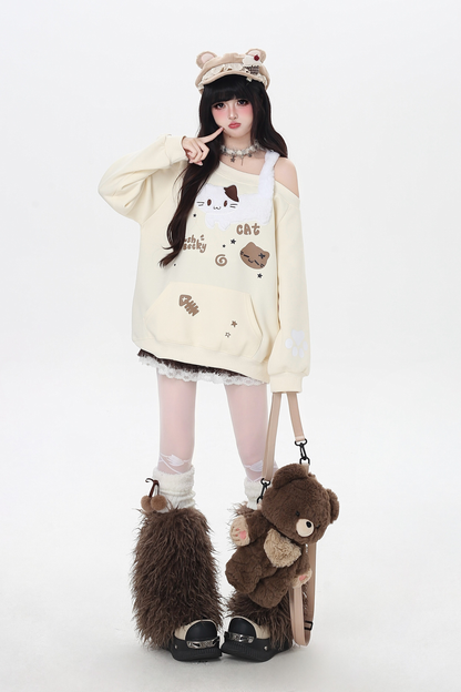 キャットワンショルダートップス