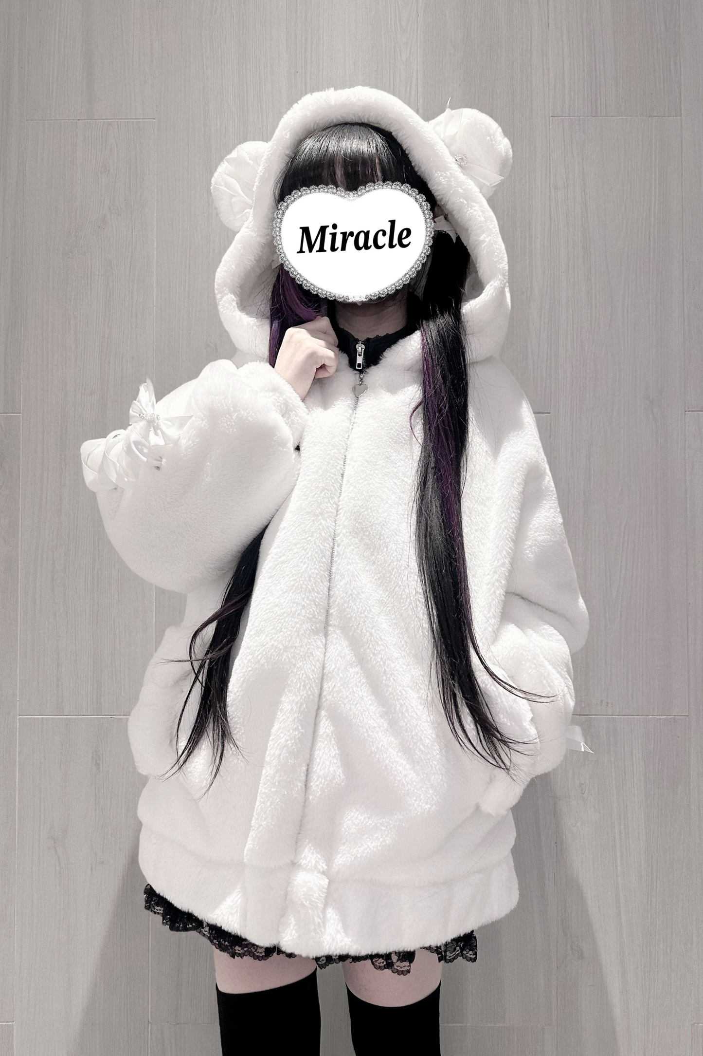 べアイヤーレースアップファーコート