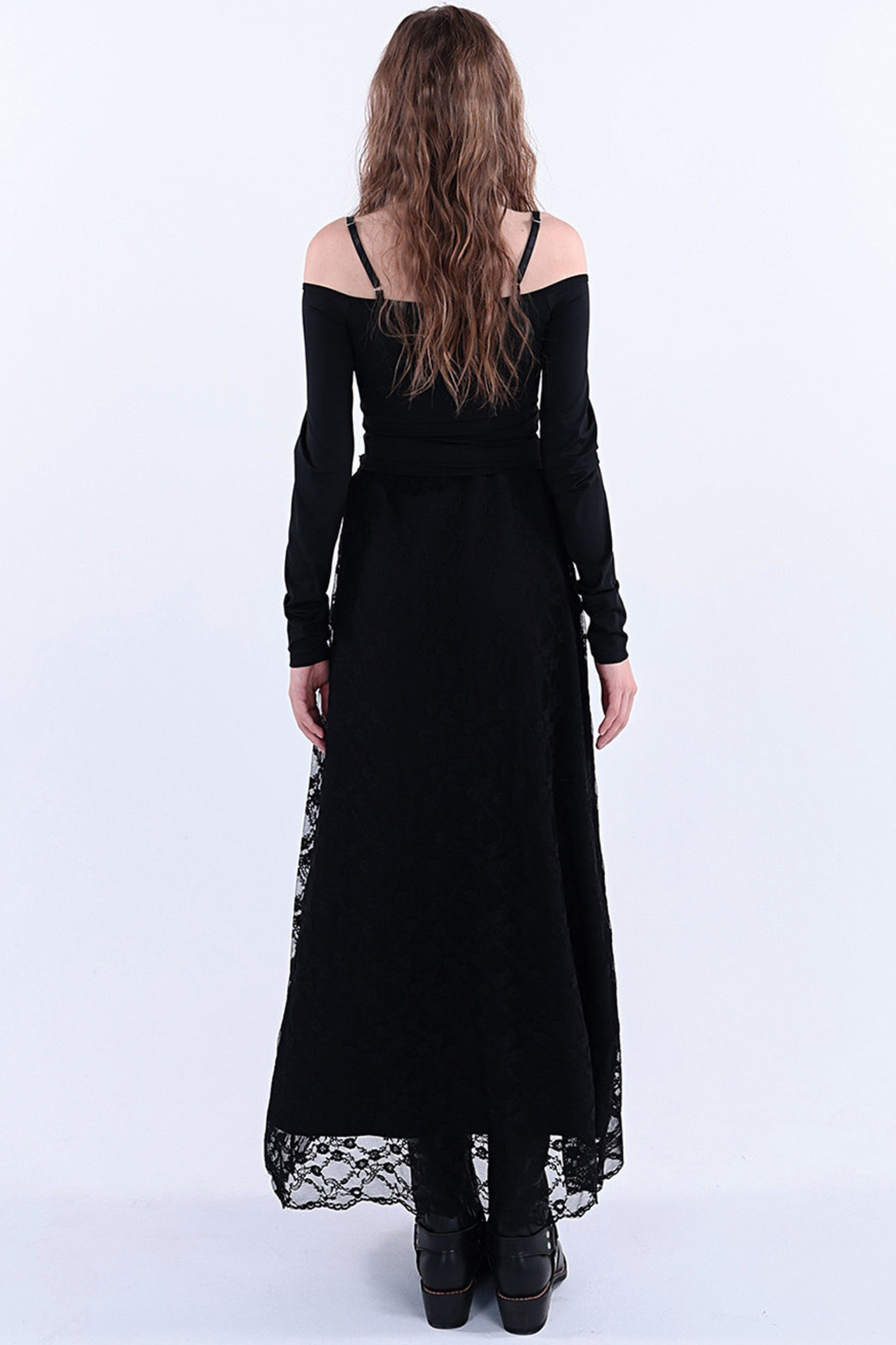 レーストリムオフショルダートップス