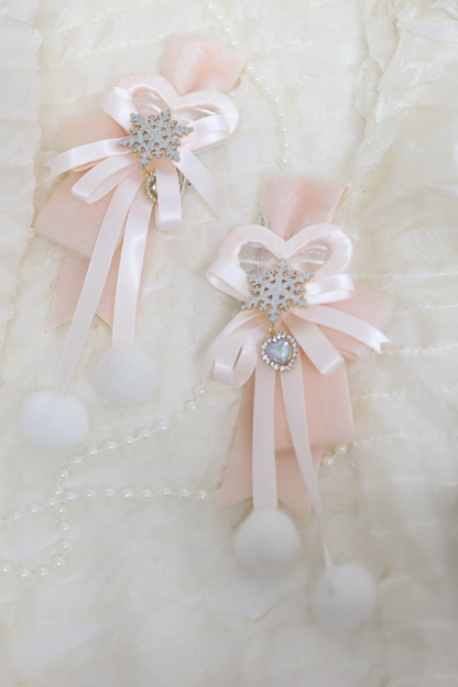 Snowflake Ribbon Lolita Hair Accessory