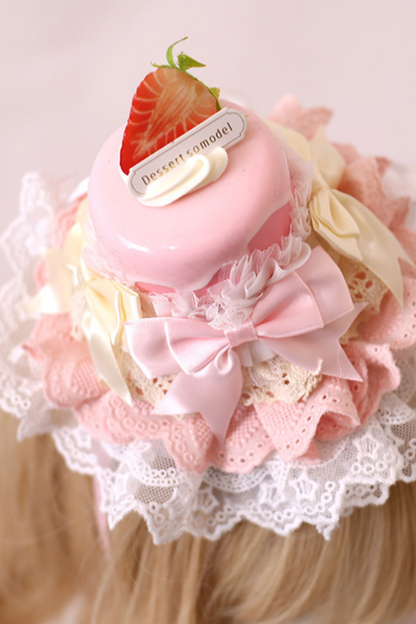 レースアンソニーケーキトッパーロリータハット