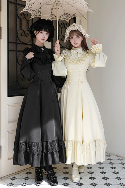 Elegant Dress + Shawl + Ribbon + Headdress