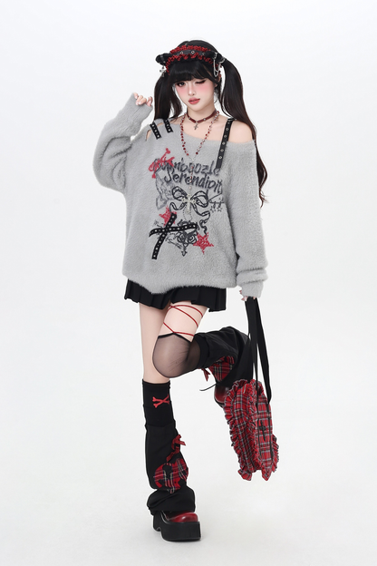 Sweet Cool Ribbon Off-the-shoulder Top