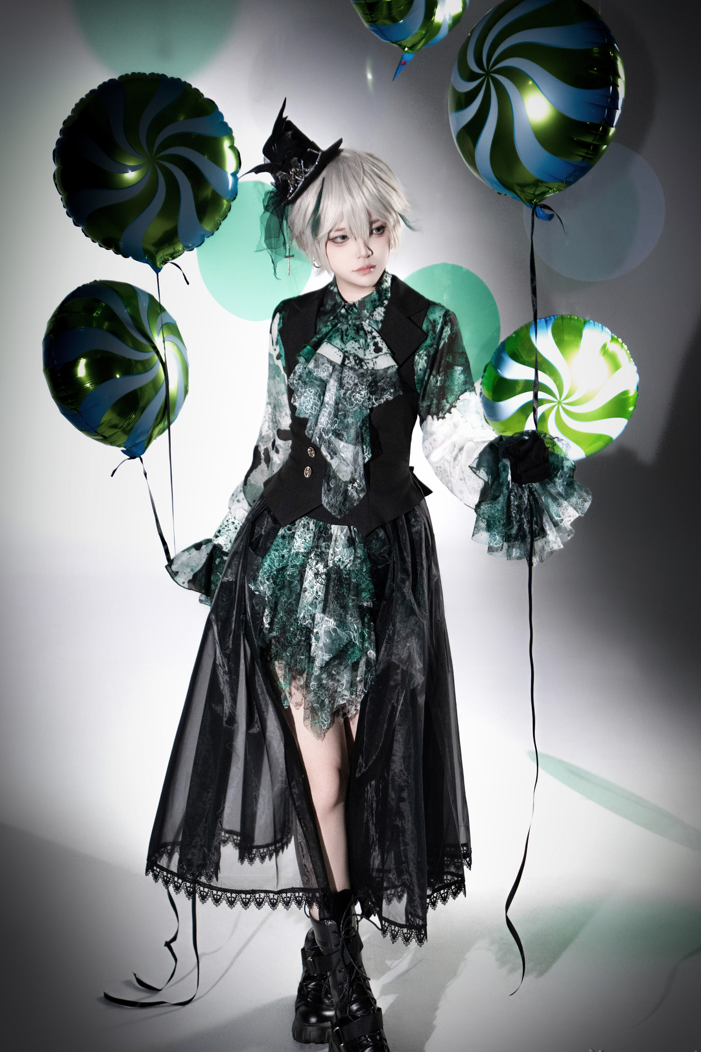 【12月10日予約締切】Bloodstainedプリントポイントテッドカラーシャツ