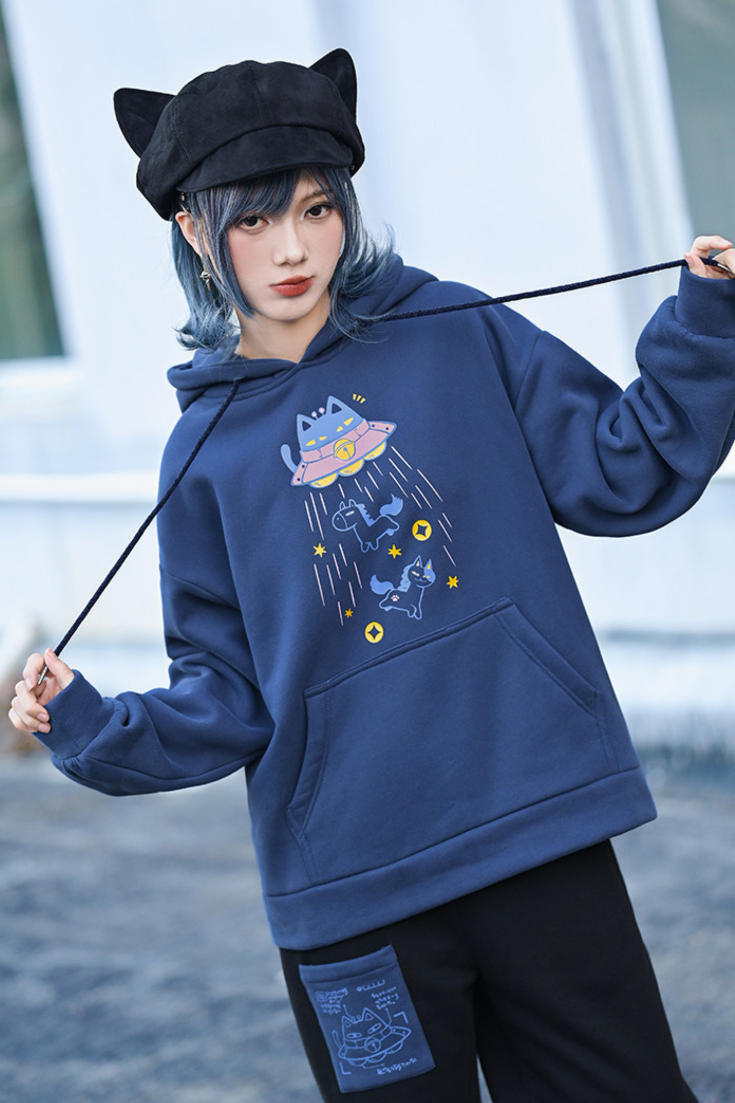 Retro Star Hooded Sweatshirt