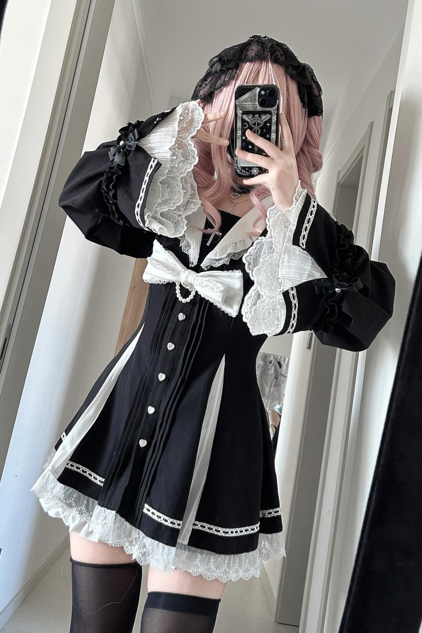 レース地雷トップス+パンツ